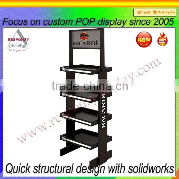 convenient stores floor metal food display shelf,snack display racks