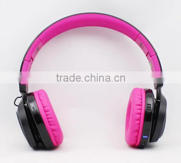 2015 Bluetooth wireless headphone with Volumn and track control and led light
