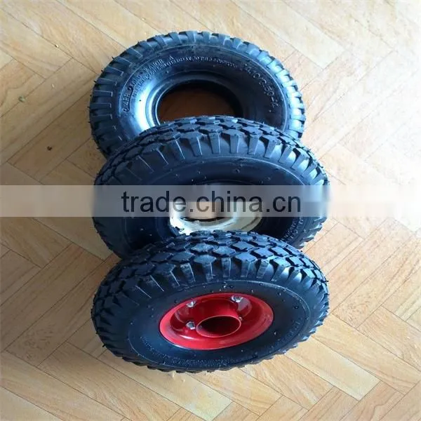 small pneumatic rubber wheel 4.10/3.50-4
