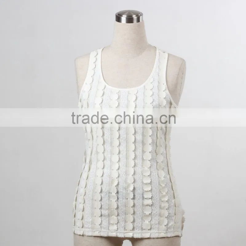F5S15312 Fashion Paillette Tank Top For women