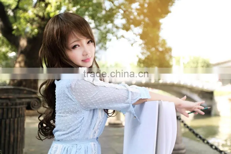 High Density synthetic korean japanese wigs