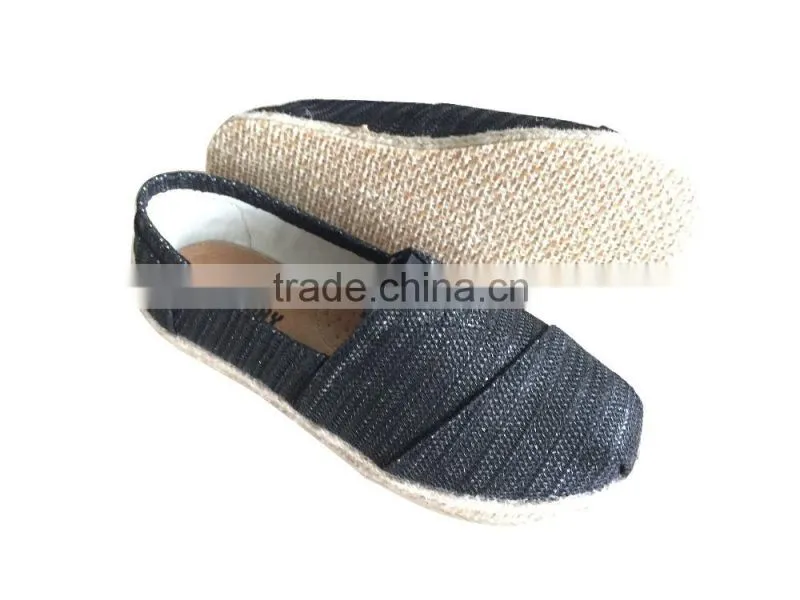 High quality new style espadrille sole canvas shoes