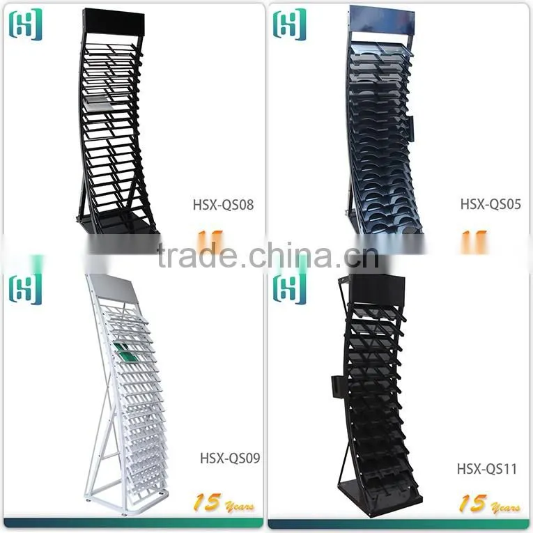floor metal custom ceramic tile display rack stand HSX-S0364