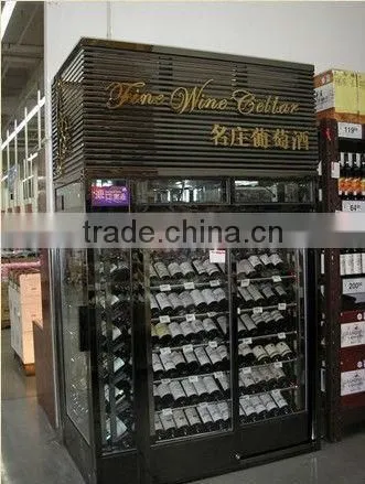 Luxury Compressor 1085L Wine Bottle Cellar Display Showcase Fridge
