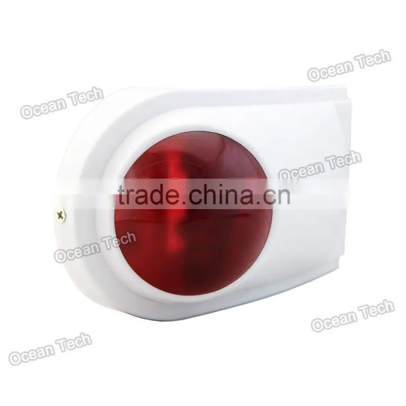 Wireless alarm siren with strobe -516