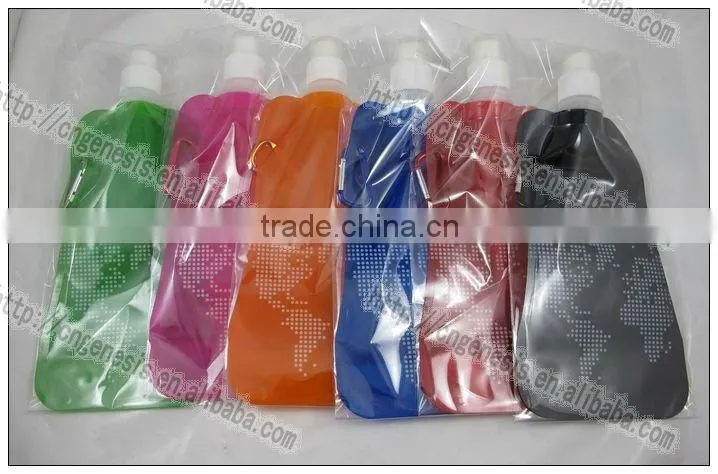 2016 customized collapsible water bottle hiking water bottle