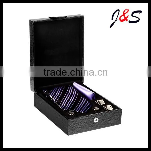 fashion 100%silk or 100% polyester tie and cufflinks set 016