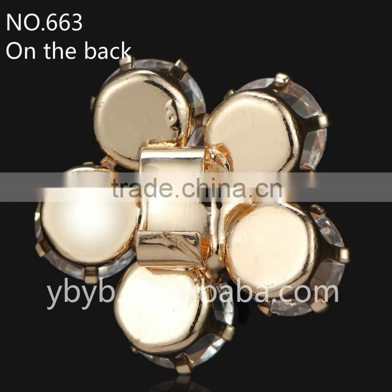 2015 new design claw Zircon with metal claw setting sew on clothes decorations-663