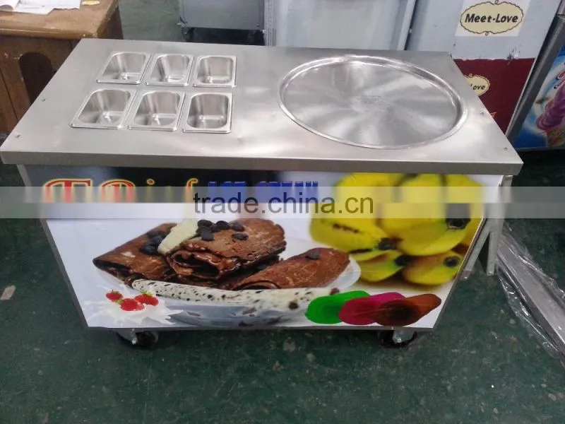 Lestars ice freezing cream rolls maker