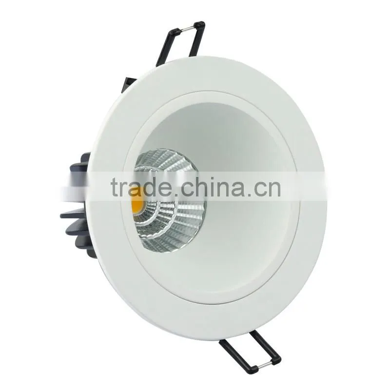 China supplier aluminum with anti glare led downlight dimmable with 3 years warranty
