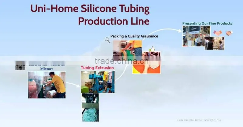 Taiwan made custom dimension multifunction silicone rubber tube