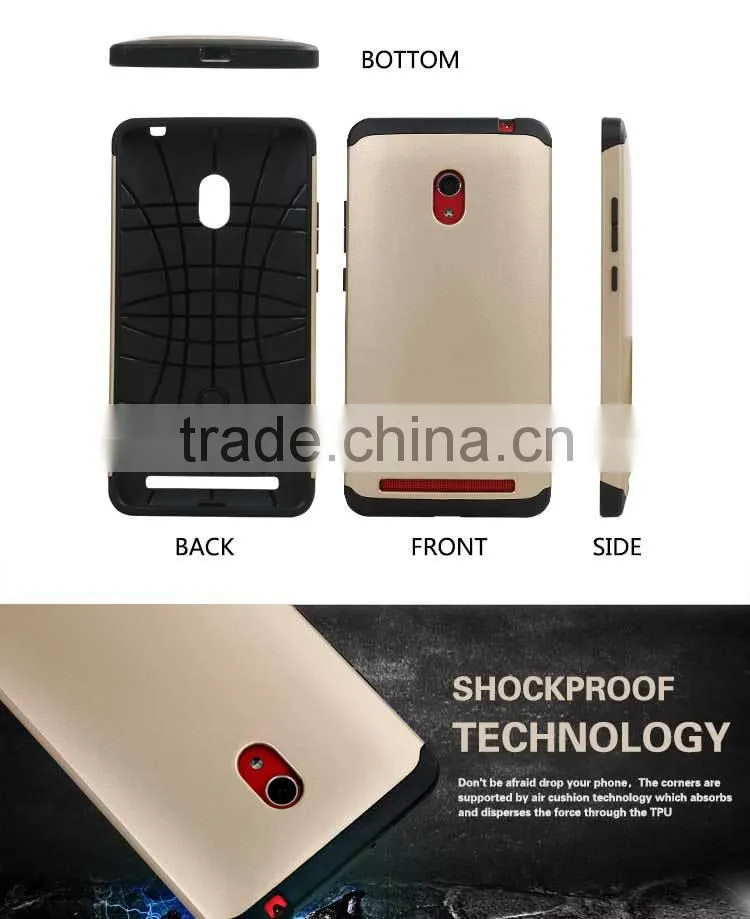 2015 New arrival slim colorful armor back cover for asus zenfone 6 case