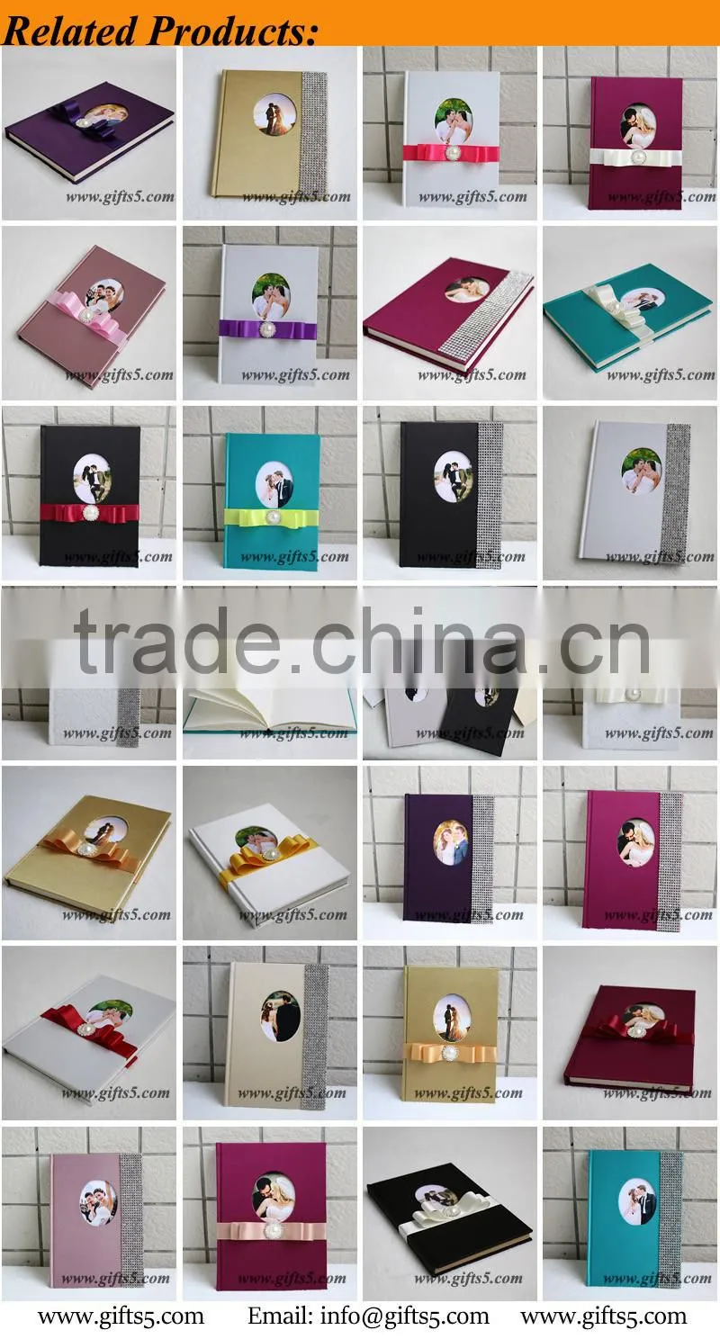 Gorgeous wedding guest book in handmade