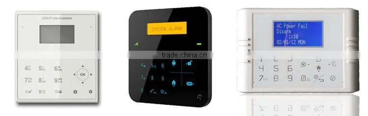 99 wireless zones + 4 wired zones LCD display backup battery 433 mhz home security alarm system made in china
