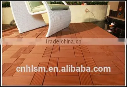 wood plastic composite interlocking outdoor tile