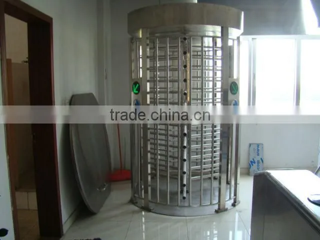 intelligent double lane pedestrian full height rfid turnstile price promotion