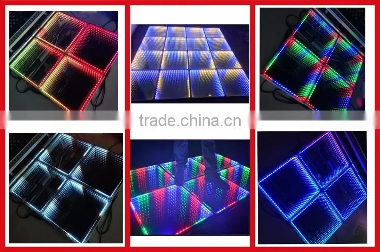 Best Quality LED 3D Dance Mirror Floor Light