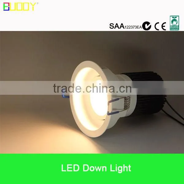 2013 Hot sales slim design 15w led downlight dimmable( Cutout: 90mm, SAA, C-TICK, CE certified )