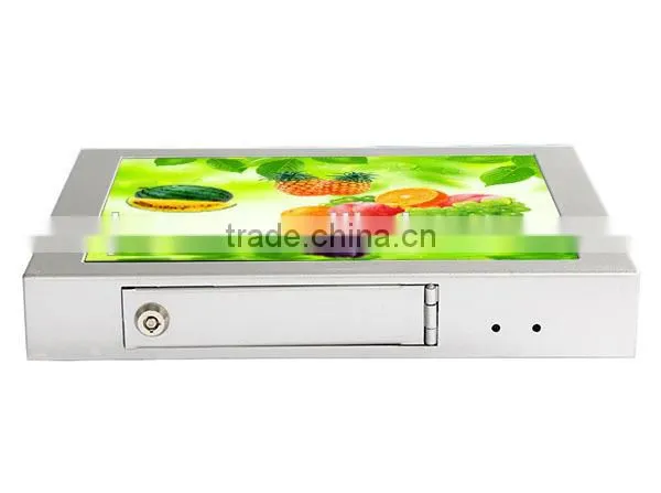 Hot 12.1inch motion sensor lcd kiosk display with android os 4.4 system for supermarkets advertising