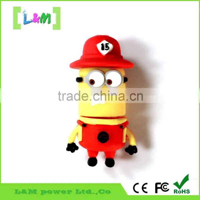 PVC USB Flash memory drive, cartoon gift usb flash memory
