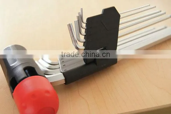 9PCS Ball Head Hex Key Wrench+Plastic Sleeve