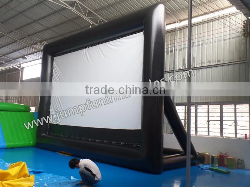 2015 new design giant inflatable movie screen projection for outdoor show