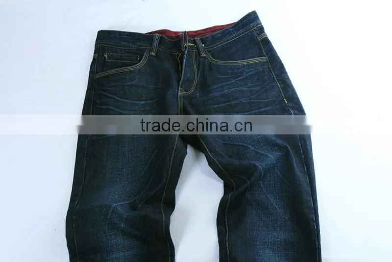 Cotton Polyester Slub Spandex Denim Jeans Fabric 2016 New Product