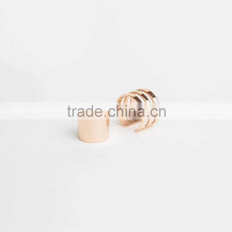Customized Size Women Fashion Rose Gold Knuckle Ring