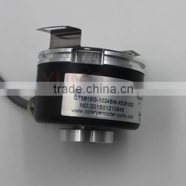 YUMO GT5815G 58mm 15 mm CNC Machine 24V hollow incremental shaft encoder
