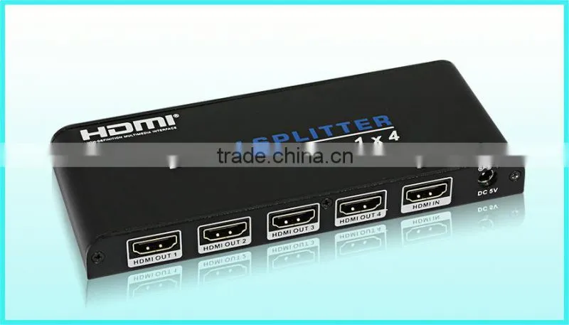 High quality support 3D UHD HDMI Splitter 1 * 4, 4K*2k