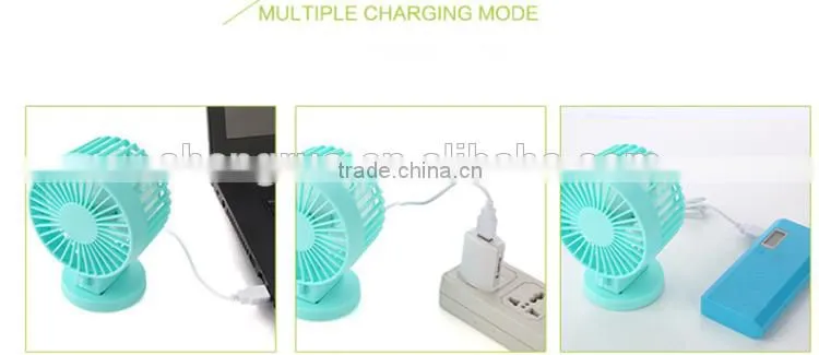hot sale OEM USB fans with colorful style ajustable switch double leaves mini fans