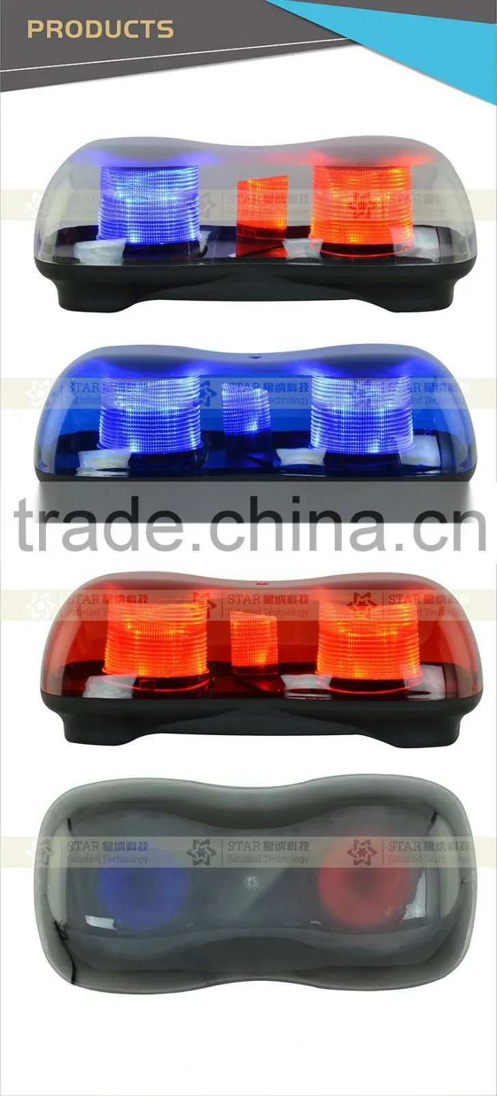 DC12V led warning strobe mini roof lightbar 430B