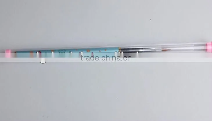 Nylon hair nail art cosmetic brush,Aluminum handle makeup brush