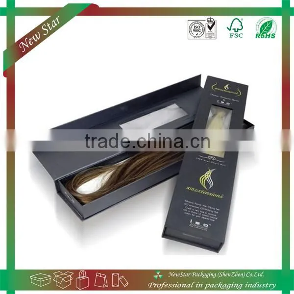 box for hair extersions,custom hair extersion packaging box