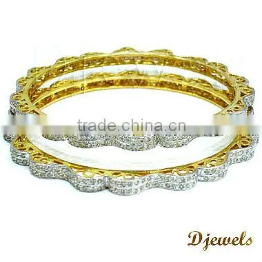 Diamond Gold Bangles, Diamond Bangles, Bangles Jewelry