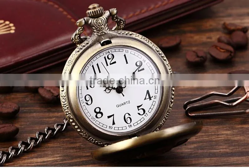 Stylish Pirate Analog Quartz Pendant Mens Pocket Watch