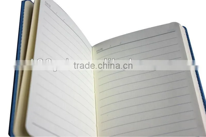 Customer soft leather paper school notebooks sets for embossing