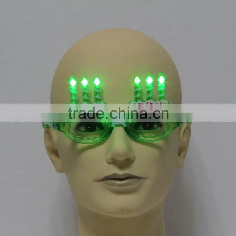 Nightclub bar Carnival Halloween Christmas party supplies, Plastic Light glasses LED glasses 10 lights fire shaped glasses