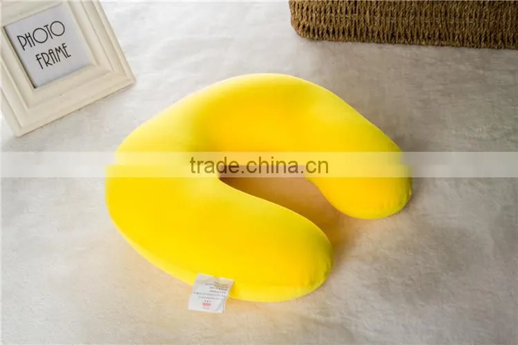 Spandex fabric solid color u shape microbeads pillow