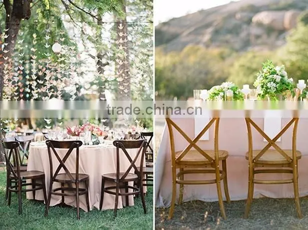Colourful cross back plastic resin dining chair,metal cross back chair wedding