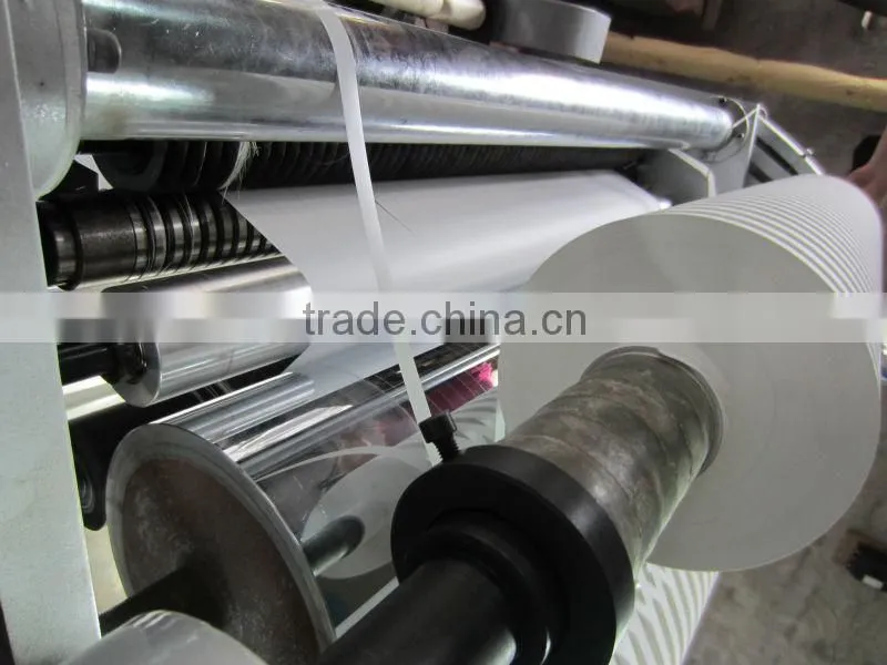 Surface type TPU stretch film slitting and rewinding machine