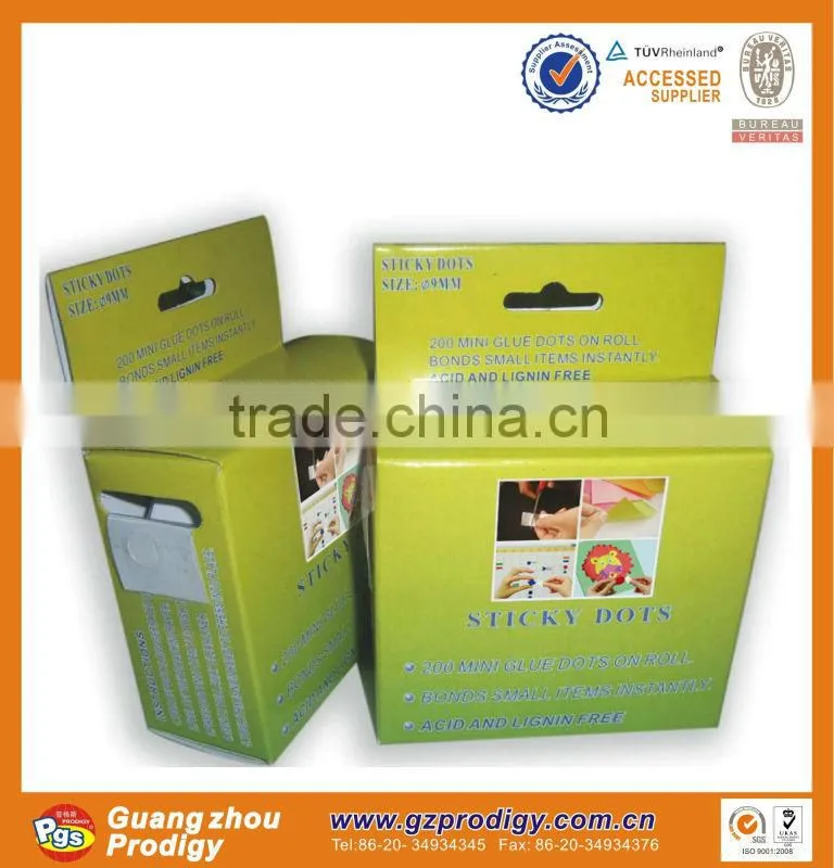 Dia9mm hot melt round sticky dots/hot dot stickers/adhesive sticky dots