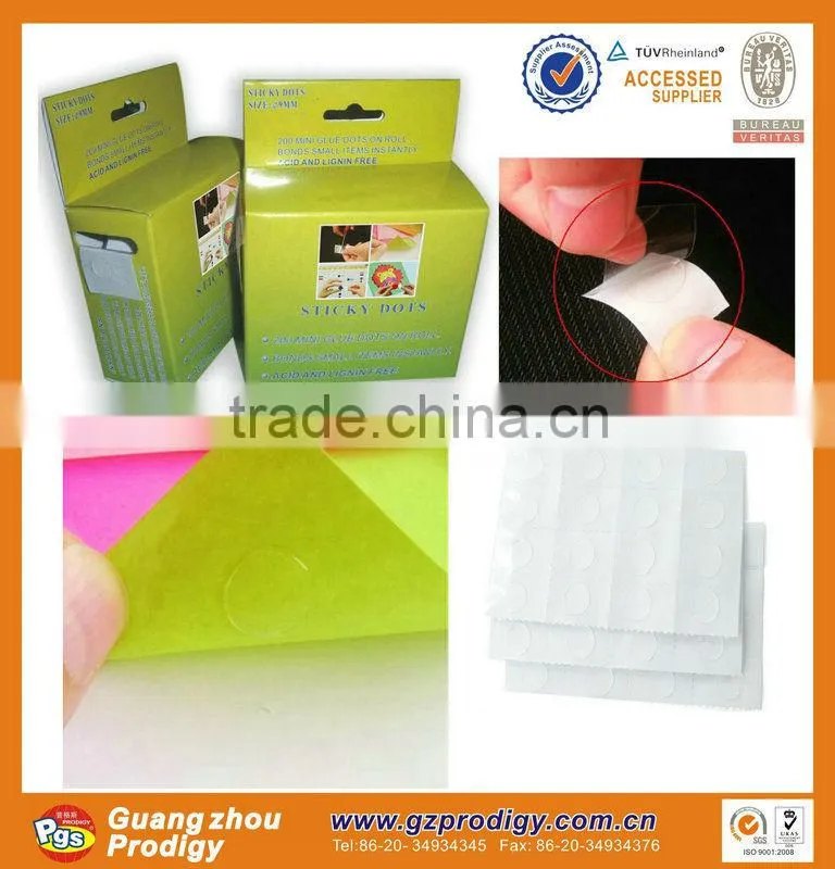 removable double sided stick dots