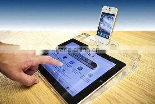 ipad crystal security display stand
