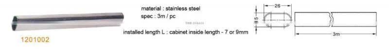 hot sale stainless steel wardrobe hanging rail
