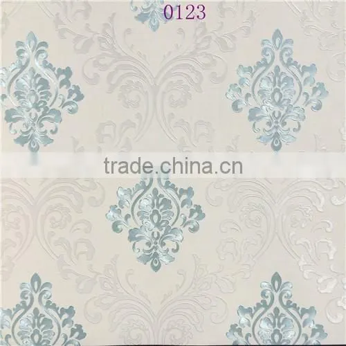 2016 Wholesale popular deep embossed PVC wallpapers wallcovering