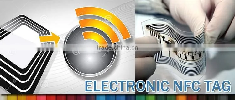 CMYK print low cost rewritable small size NFC tag sticker