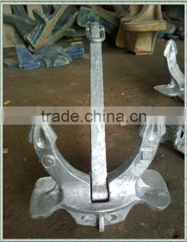 High Quality steel casting ZG200-400C Material Hall ship anchor design Ship anchor