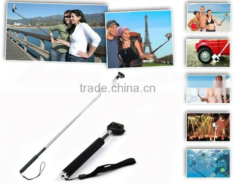 extendable hanheld monopod with phone holder