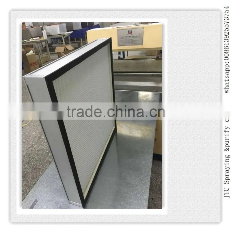 Mini-pleated hepa air handling unit air filter